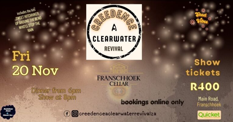Creedence - A Clearwater Revival at Franschhoek Cellar